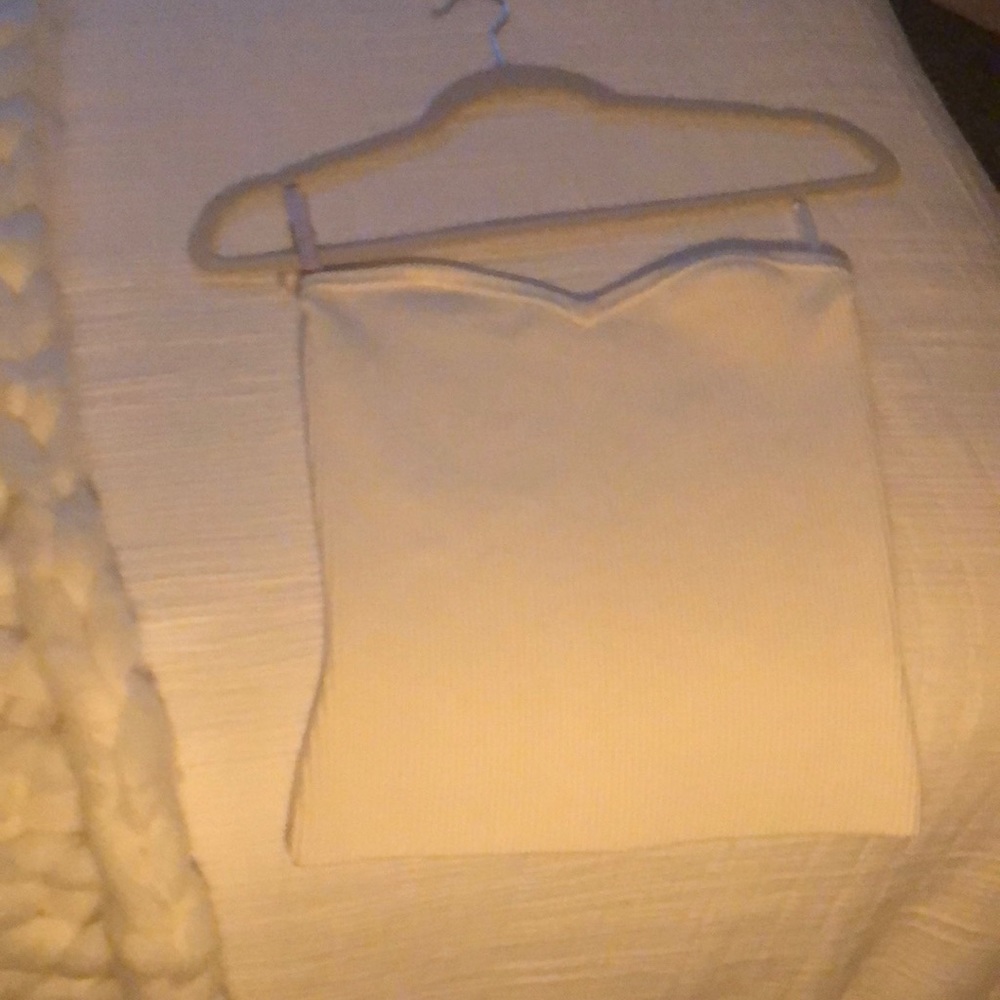 White ribbed tank